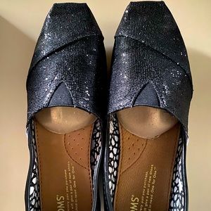 Classic Toms-Black Glitter